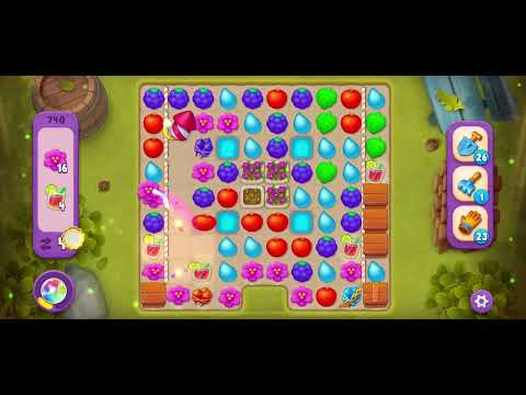 Gardenscapes - lever 740 - super hard level, no boosters!