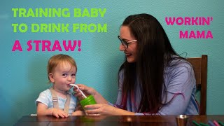 Straw Training for Baby or Toddler | How to Train Baby to Drink from a Straw | Sippy Cup Alternative