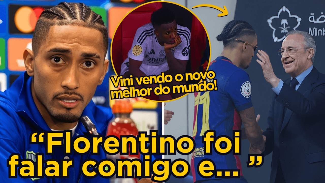 🚨FLORENTINO DE OLHO! RAPHINHA É EXALTADO PELA MÍDIA APÓS DESTRUIR REAL MADRID!