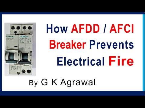 How AFDD, AFCI breaker works, what is Arc fault detection device Video