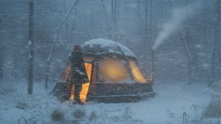 I Survived a Deadly Snowstorm in the Wild Forest | Off-Grid Life in Deep Snow