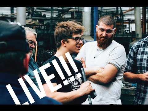 Alec and Sam do a Hammer Making Demonstration at a Farrier Competition!