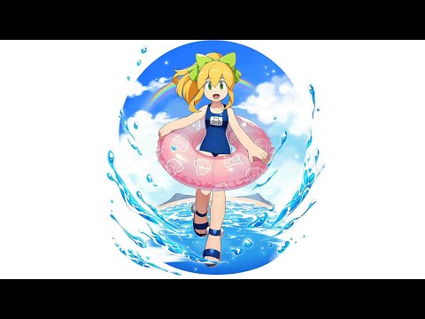 ROCKMAN X DiVE - Roll(swimsuit)   Debut Animation