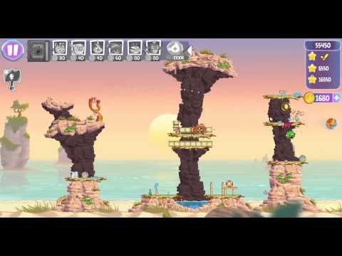 Angry Birds Stella Level 55 Episode 2 Walkthrough ★★★ Beach Day