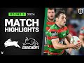 NRL 2024 | Rabbitohs v Panthers | Match Highlights