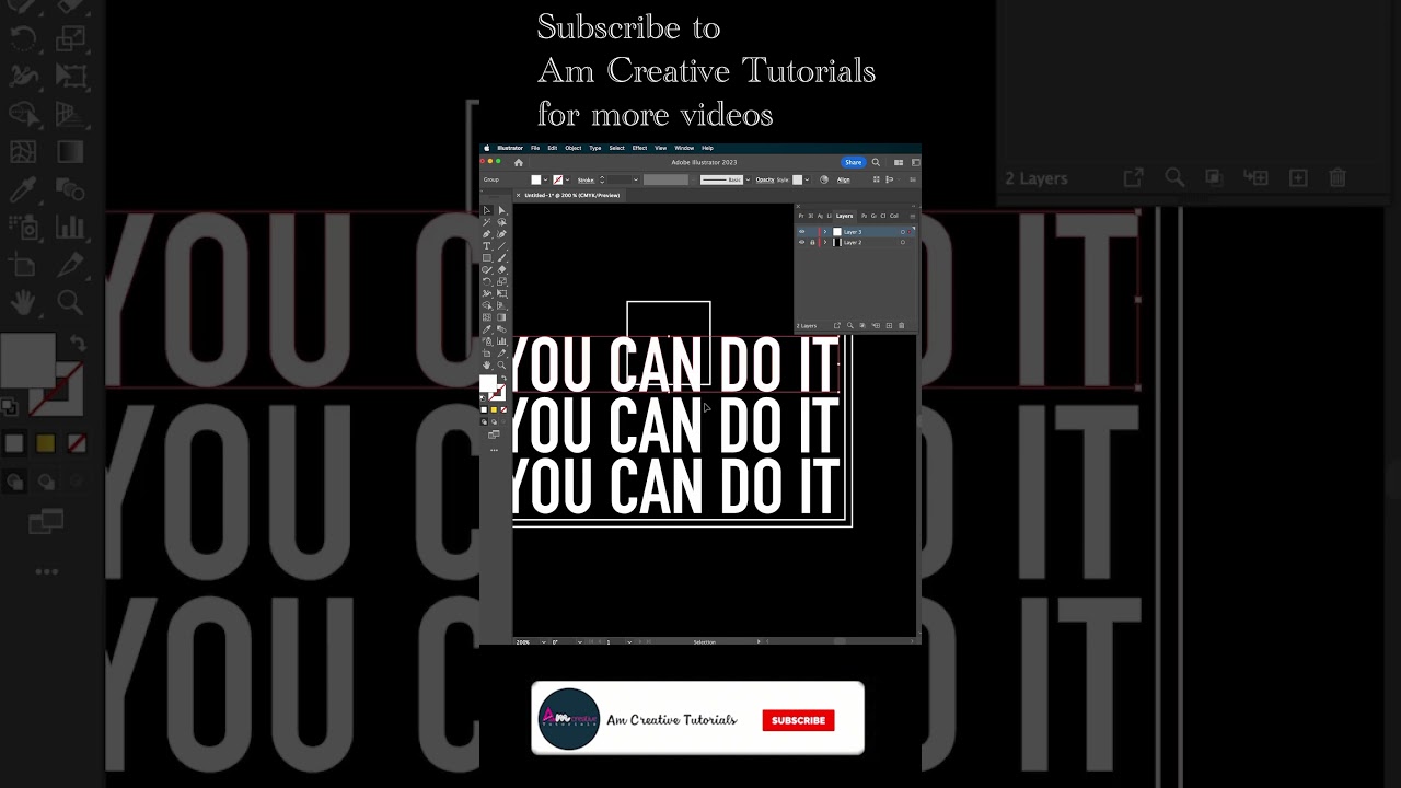 Create a perspective text layout in illustrator tutorial.