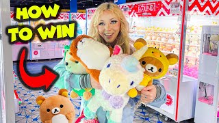 How to WIN Arcade Claw Machines!! (*SO MANY PRIZES!*)