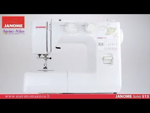 Siuvimo mašina Janome Juno 513 video