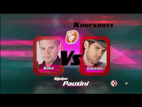 Kike Jiménez vs Álvaro Gastón (Los knockouts La voz México 2014)
