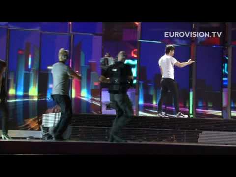 Sakis Rouvas' first rehearsal (impression) at the 2009 Eurovision Song Contest