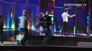 Sakis Rouvas&#39; first rehearsal (impression) at the 2009 Eurovision Song Contest