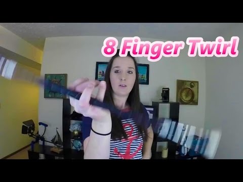 8 Finger Twirl - Beginner Baton Twirling - How to Twirl a Baton - Twirling Tutorials