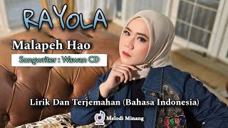Download lagu RAYOLA - MALAPEH HAO (LIRIK DAN TERJEMAHAN Bahasa Indonesia) mp3 Download lagu RAYOLA - MALAPEH HAO (LIRIK DAN TERJEMAHAN Bahasa Indonesia) mp3