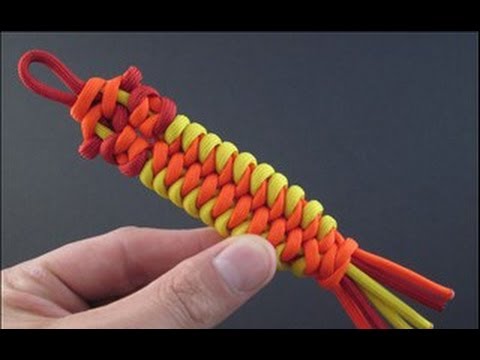 How to Make the Long Dragon Bar (Paracord) Key Fob by TIAT