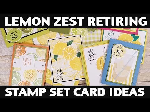 Stamping Jill - Lemon Zest Retiring Stamp Set Card Ideas