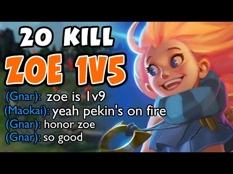 I 1v5'd with Zoe in Top 100 Elo | Challenger Zoe 1v5 | 11.1 - League of Legends