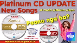 Platinum CD Update New Songs Paano Mag update nang CD  Para sa bangong Kanta