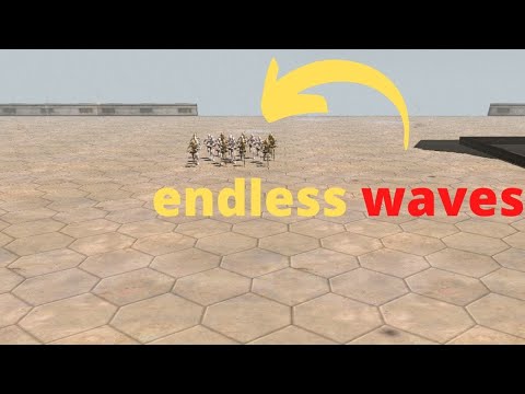 endless waves of battle droids - men of war: star wars battle simulator mod