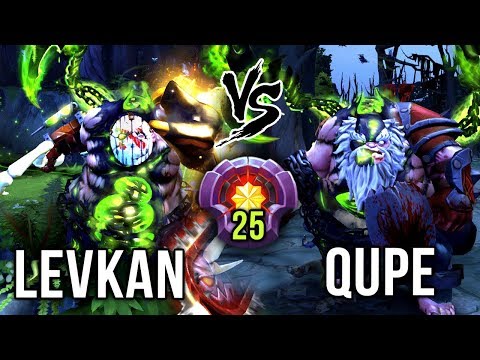 Levkan vs Qupe EPIC Pudge Battle - THE BEST PUDGE PLAYERS IN PUBS - DOTA 2 Gameplay