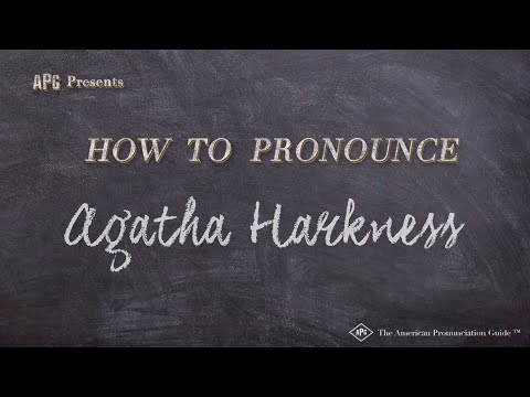 How to Pronounce Agatha Harkness (Real Life Examples!)
