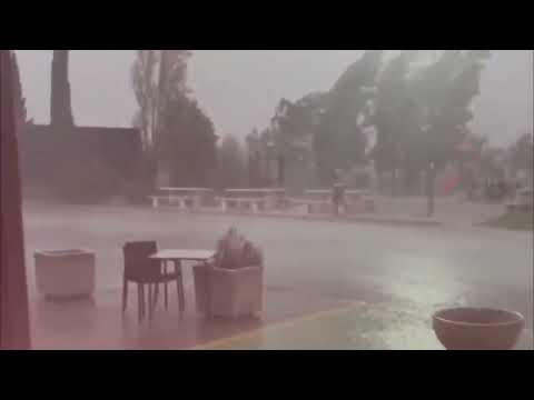 What is happening in Spain! ⚠️ Terrible storm hits Zaragoza