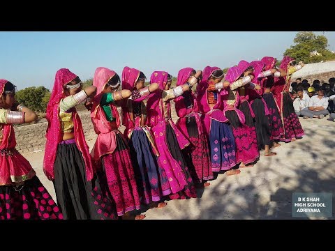 Vagyo Re Dhol // Hellaro // B K Shah High School Adriyana Performance // Gujarati Garba Dance 2020