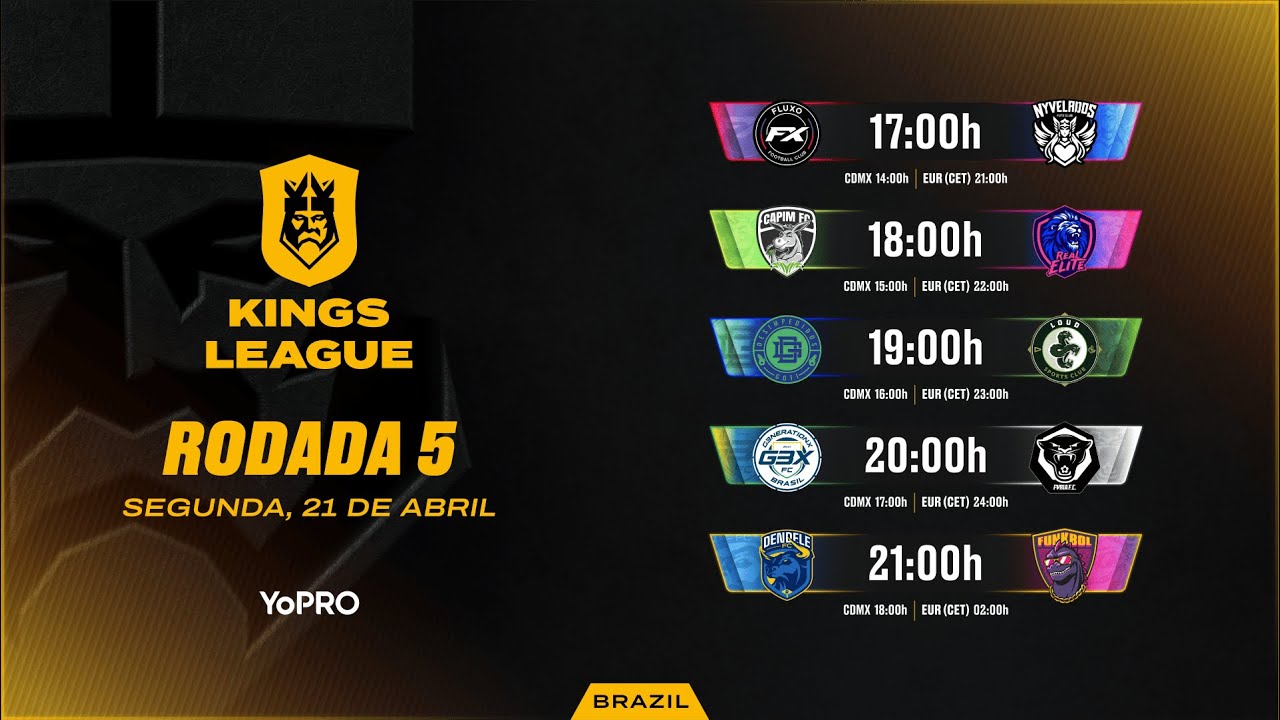 👑 Kings League Brazil - RODADA 5