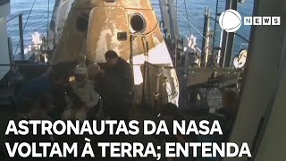 Astronautas "presos" no espaço chegam à Terra; entenda próximos passos