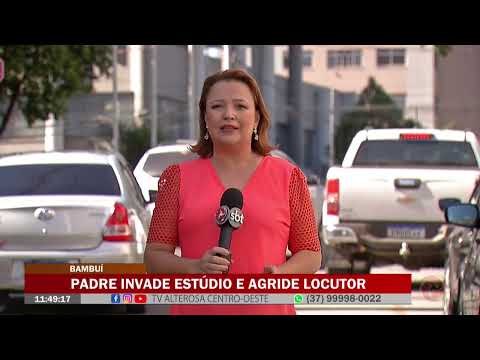 Bambuí: Padre invade estúdio e agride locutor