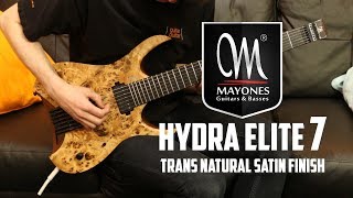 Video thumbnail for Mayones Hydra Elite 7 | Natural Satine Finish by GUITARGUITAR