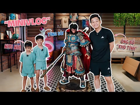(DailyVlog) Tùng Sói, Nhu Nhi cùng ông bố kỹ tính Độ Mixi lắp mô hình Wukong - món quà từ chú Bô Béo