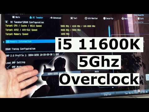 How to Overclock an i5 11600K to 5Ghz and beyond