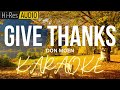 Give Thanks-Don Moen Karaoke | Minus-One | Instrumental