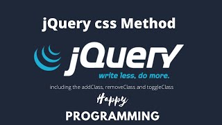 jQuery CSS Method and Class Attributes