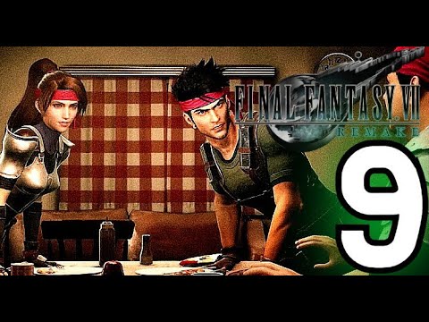 Final Fantasy VII Remake Walkthrough Part 9 - Sneaking Mission Into Jessies House (Chapter 4)