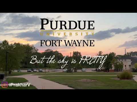 Purdue University Housing- But the sky is PRETTY✨