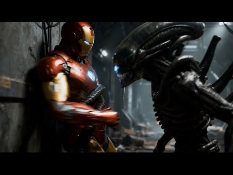 Iron Man VS Xenomorph Aliens: The Movie | Cinematic Short Film
