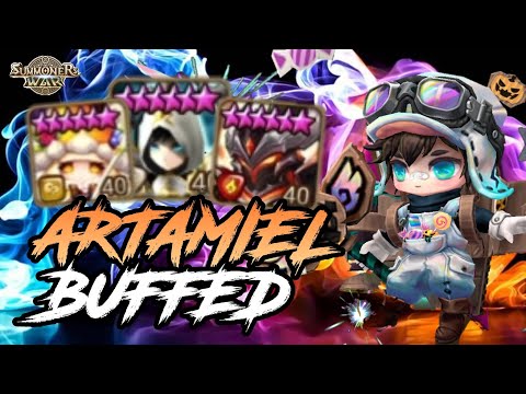 ARTAMIEL BUFFED!!!! HE IS SO GOOD RIGHT NOW IN WORLD ARENA [Summoners War : Sky Arena]