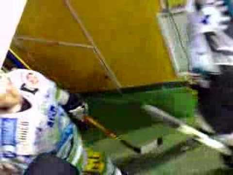 Olimpija vs Linz - Prihod igralcev zadnja tretjina, Na juriš