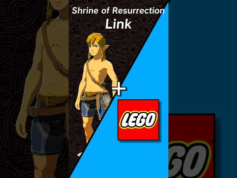 LEGO Shrine of Resurrection Link From Zelda: Breath of the Wild #shorts