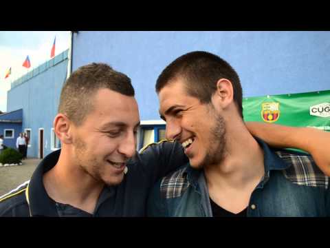 Calin Tiut portar Metalurgistul Cugir impreuna cu Claudiu Oara