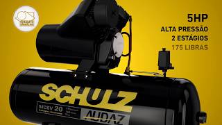 Motocompressor Audaz MCSV 20/200 - 20 pcm 200 litros 5 hp