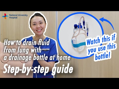 Indwelling Pleural Catheter (IPC) Drainage Guide | Using Drainage Bottle with Blue Cap