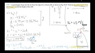 University Physics Grasshopper Problem