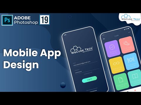 How to Create Mobile App Design in Photoshop| Website Design 5 | Photoshop Tutorial 19