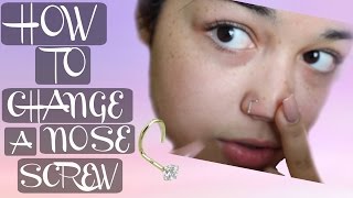 How To Change A Nose Screw Tutorial