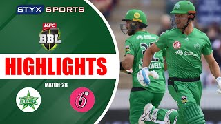 MELBOURNE STARS VS SYDNEY SIXERS