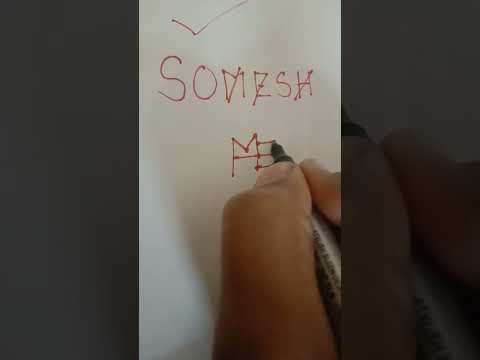 Somesh name logo#logodesign #ytshorts