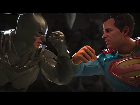 Injustice 2 Superman VS Batman All Intros & Clash Quotes 4K60fps