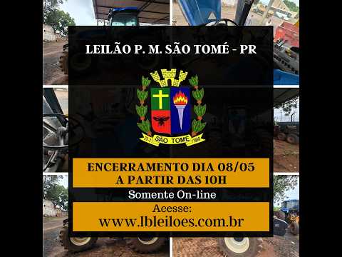 LEILÃO MUNICIPIO DE SÃO TOMÉ - PR - EDITAL DE LEILÃO N° 02/2026 - PROCESSO ADMINSTRATIVO 45/2026